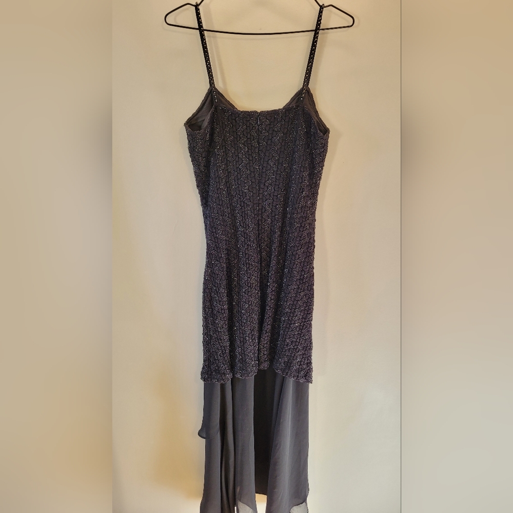 Vintage Joseph Ribkoff 80's cocktail maxi black dress - 12 - Picture 5 of 8